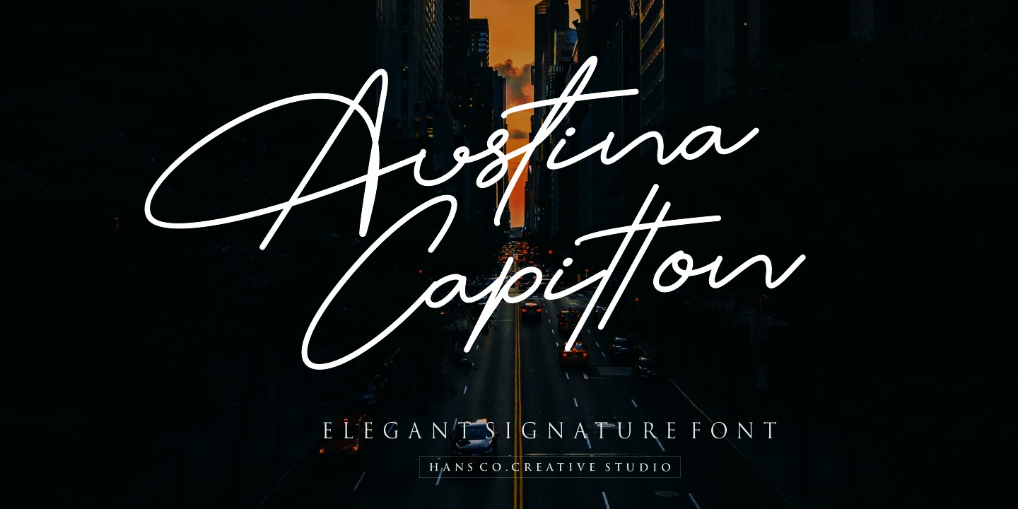 Przykładowa czcionka Austina Capitton #1